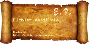 Eichler Valéria névjegykártya